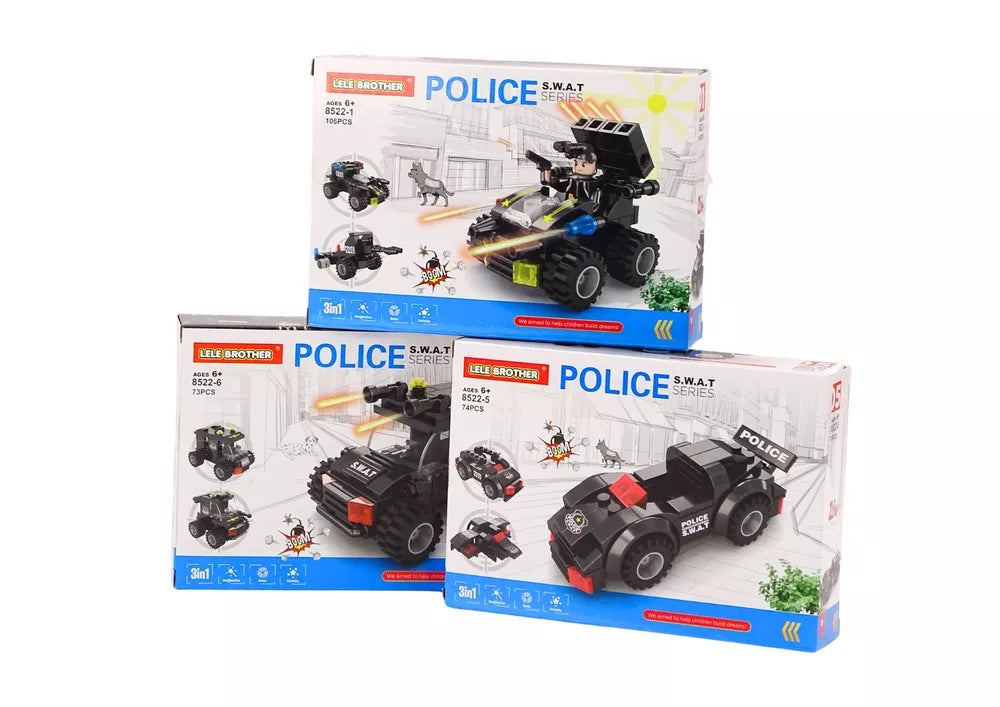 Statybinių kaladėlių rinkinys specialiųjų pajėgų tema