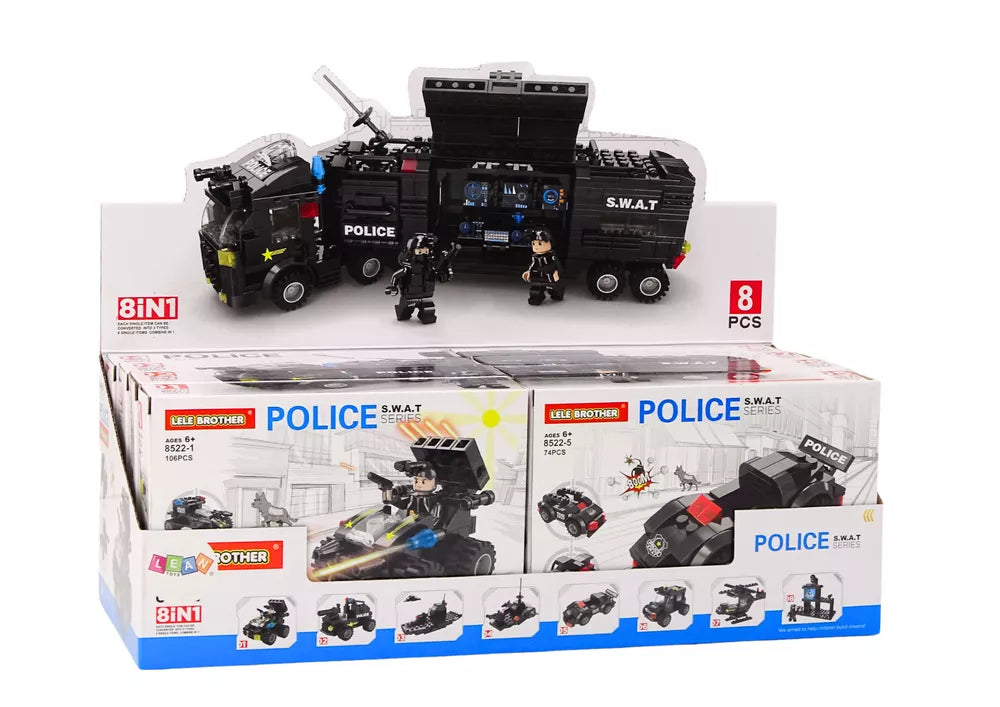 Statybinių kaladėlių rinkinys specialiųjų pajėgų tema