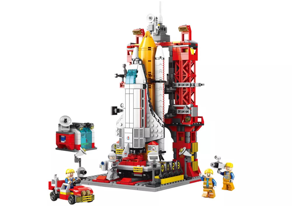 Erdvėlaivių konstravimo kaladėlės paleidimo platforma