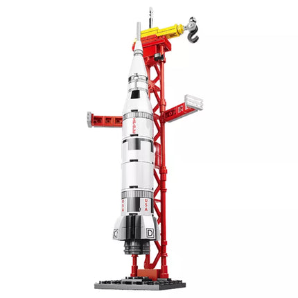 Statybinių kaladėlių rinkinys kosmoso tema 93 vnt.