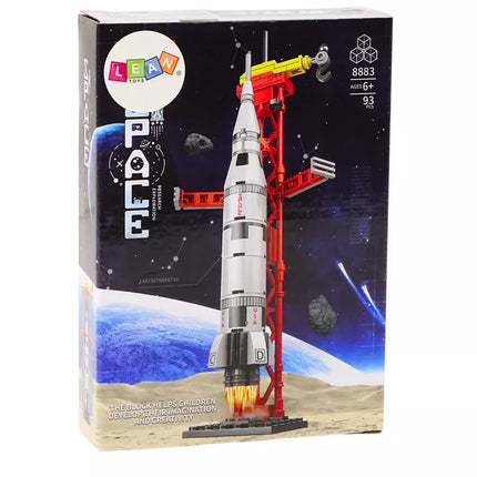 Statybinių kaladėlių rinkinys kosmoso tema 93 vnt.