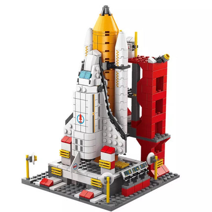 Konstruktorius „Kosminė raketa 6in1“ – 1000 detalių kosminių transporto priemonių rinkinys