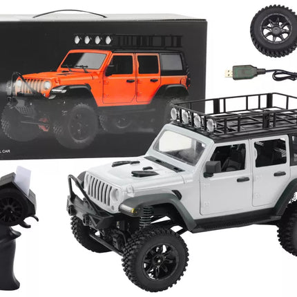 Nuotoliniu būdu valdomas RC visureigis 4×4 Pilkas