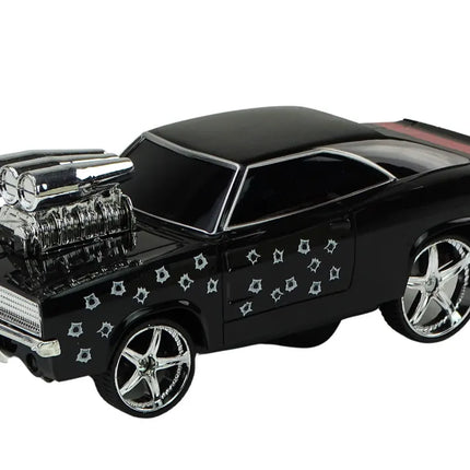 Drift automobilis valdomas pultu juodas