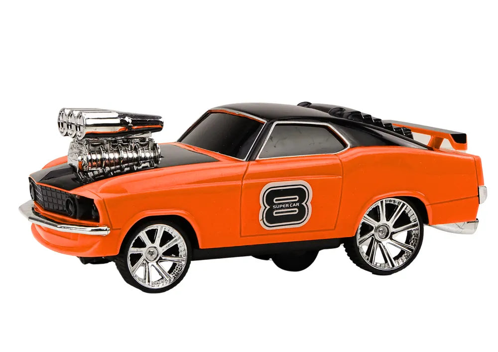 Drift automobilis valdomas pultu oranžinis
