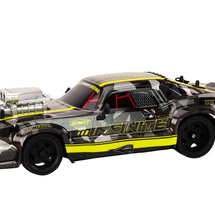 Drift automobilis guminiais ratais juodas