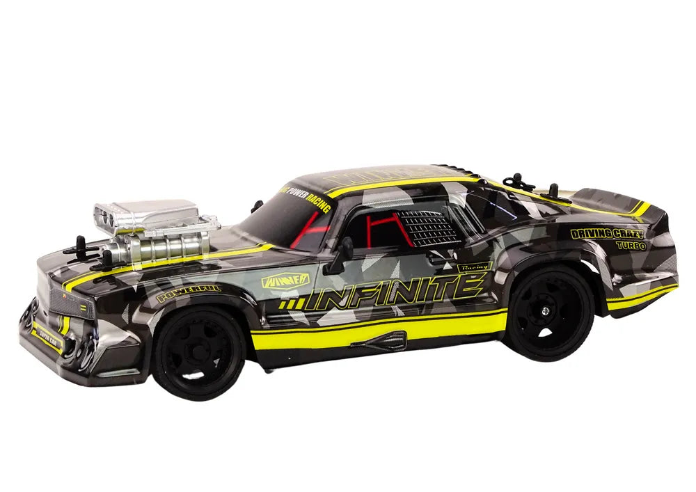 Drift automobilis guminiais ratais juodas
