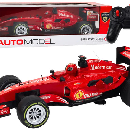 Sportinis automobilis valdomas pultu raudonas