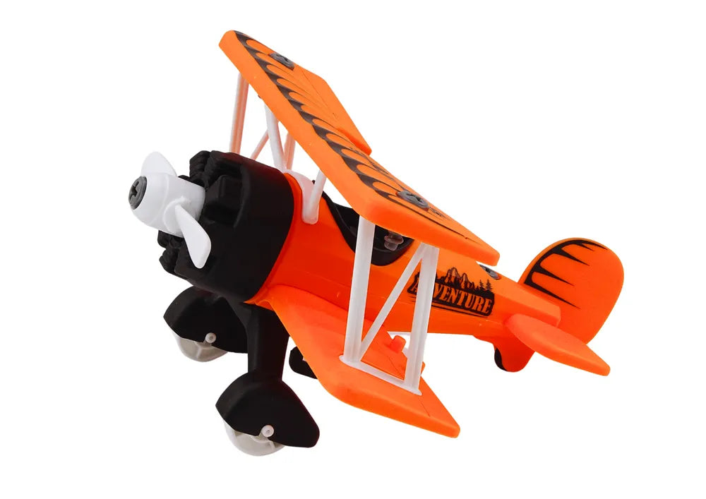 Surenkamas lėktuvas su liūtu oranžinis