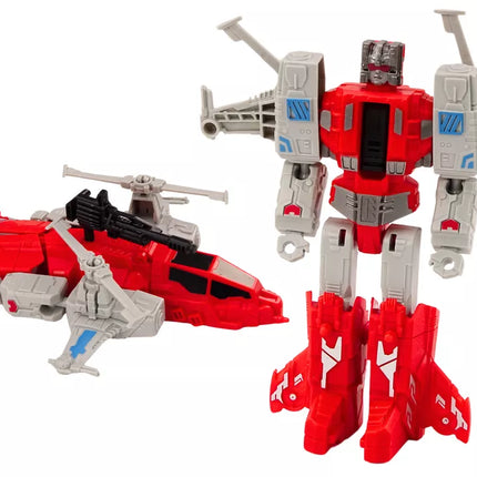 2in1 raudonas robotas–sraigtasparnis vaikams