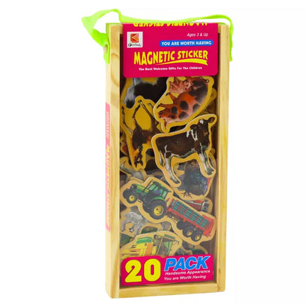 Medinių magnetukų rinkinys