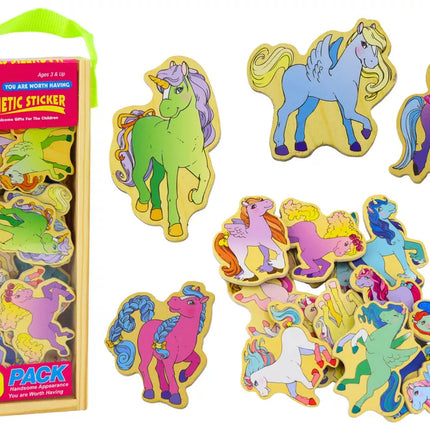 Spalvotų magnetinių vienaragių rinkinys