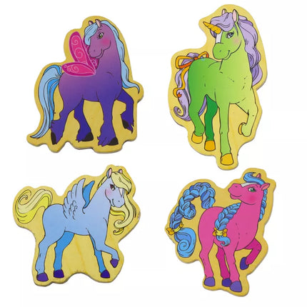 Spalvotų magnetinių vienaragių rinkinys