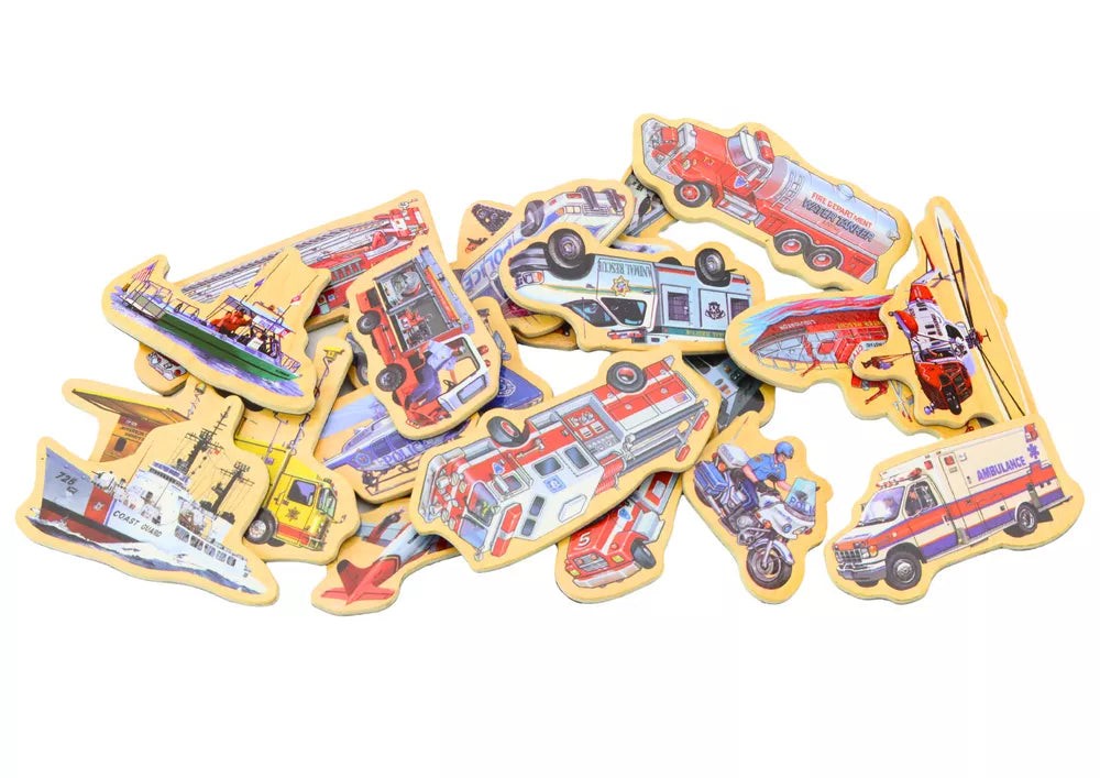 Medinių magnetinių transporto priemonių rinkinys