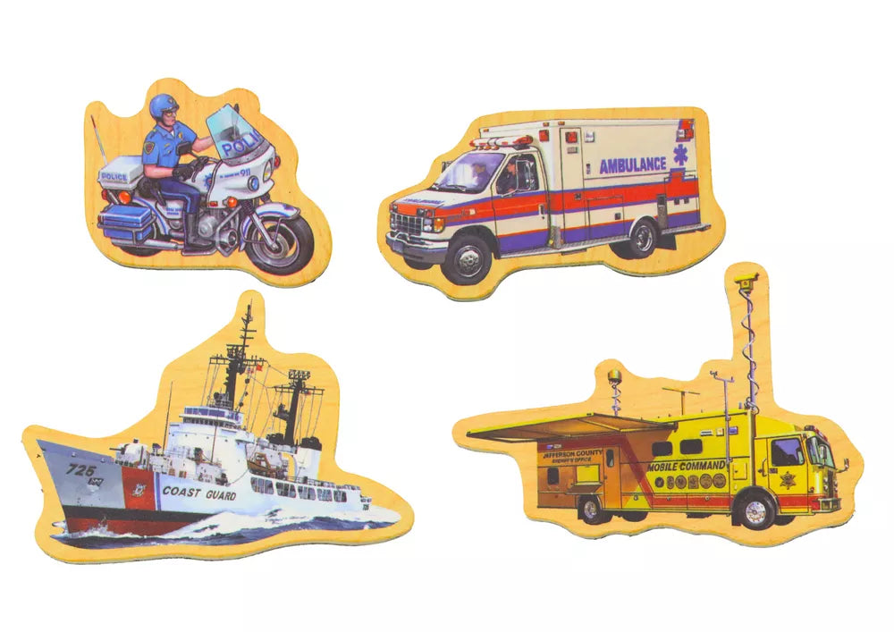 Medinių magnetinių transporto priemonių rinkinys