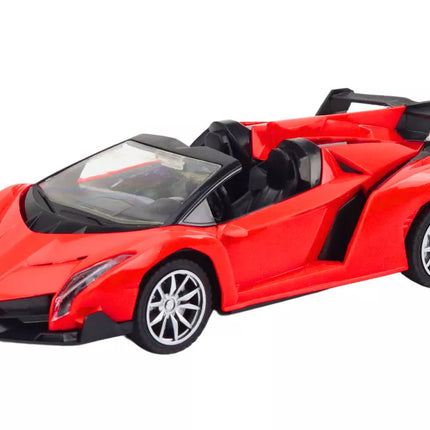 Sportinis nuotoliniu būdu valdomas automobilis RC 1:18 – raudonas