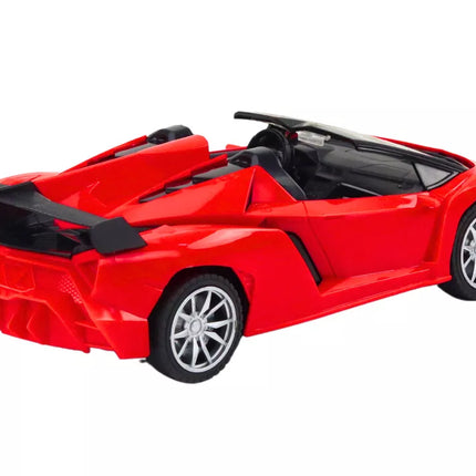 Sportinis nuotoliniu būdu valdomas automobilis RC 1:18 – raudonas