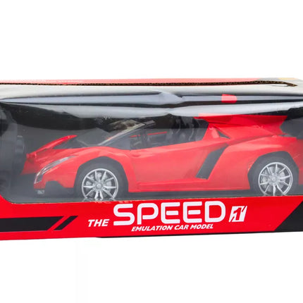 Sportinis nuotoliniu būdu valdomas automobilis RC 1:18 – raudonas