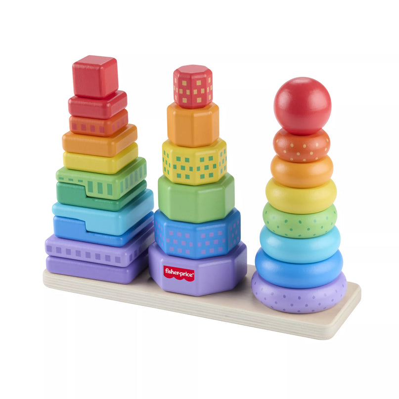 FISHER-PRICE mediniai statymo bokšteliai (HXT76)