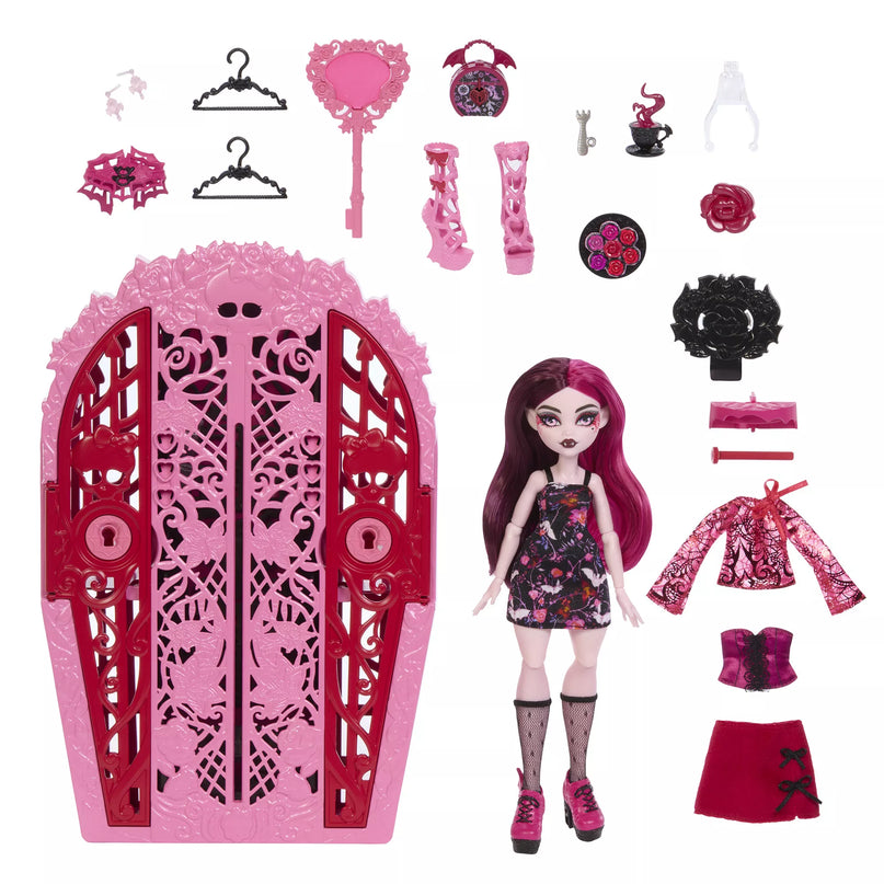 MONSTER HIGH SKULTIMATES siurprizų rinkinys – Drakulaura, vidurnakčio sodo serija (HYT72)