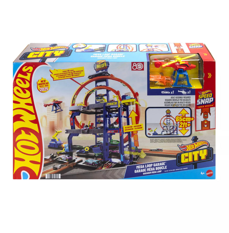 HOT WHEELS rinkinys – Mega garažas su kilpomis (JBM74)