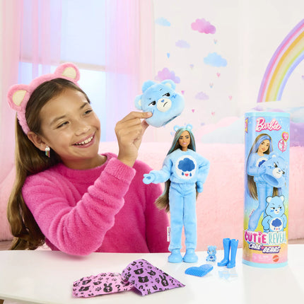 BARBIE CUTIE REVEAL CARE BEARS siurprizų rinkinys Grumpy Bear (JCN96)