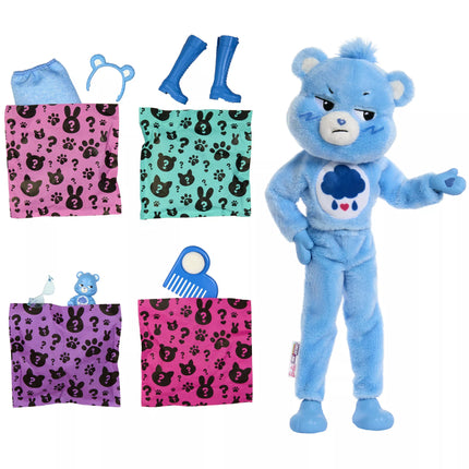 BARBIE CUTIE REVEAL CARE BEARS siurprizų rinkinys Grumpy Bear (JCN96)