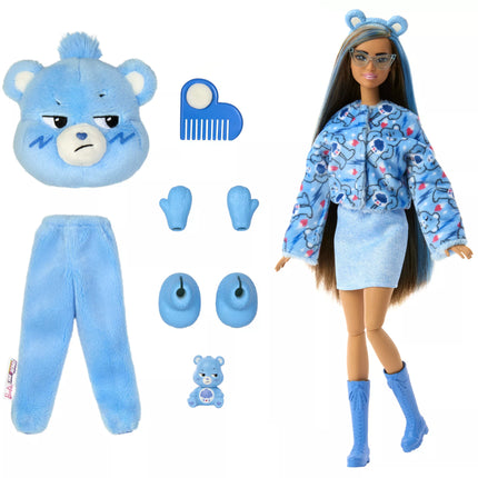 BARBIE CUTIE REVEAL CARE BEARS siurprizų rinkinys Grumpy Bear (JCN96)