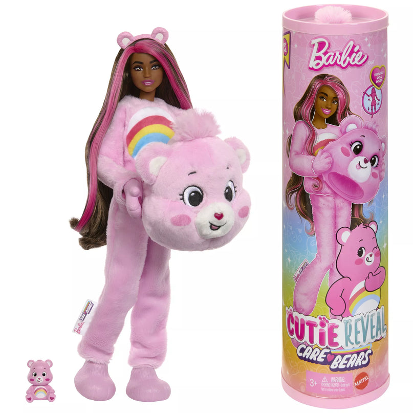 BARBIE CUTIE REVEAL CARE BEARS siurprizų rinkinys Cheer Bear (JCN95)
