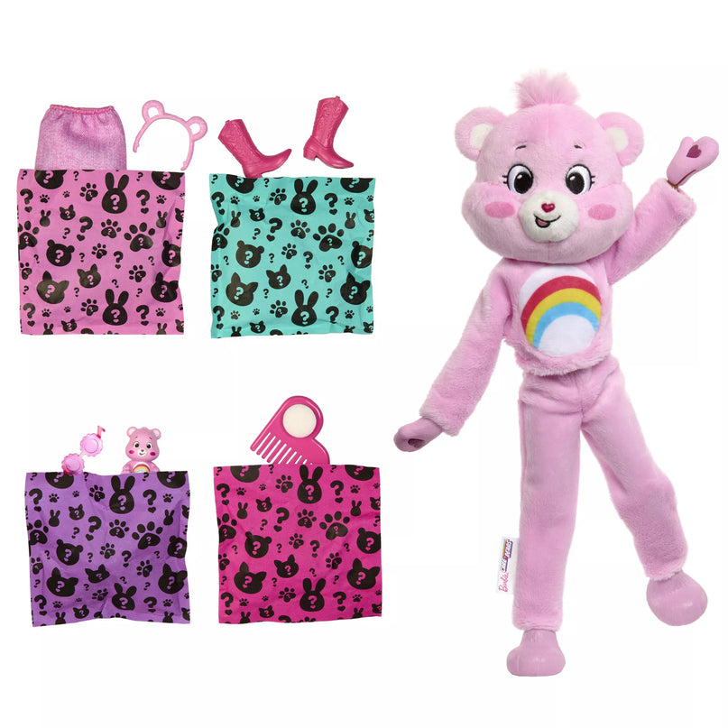 BARBIE CUTIE REVEAL CARE BEARS siurprizų rinkinys Cheer Bear (JCN95)