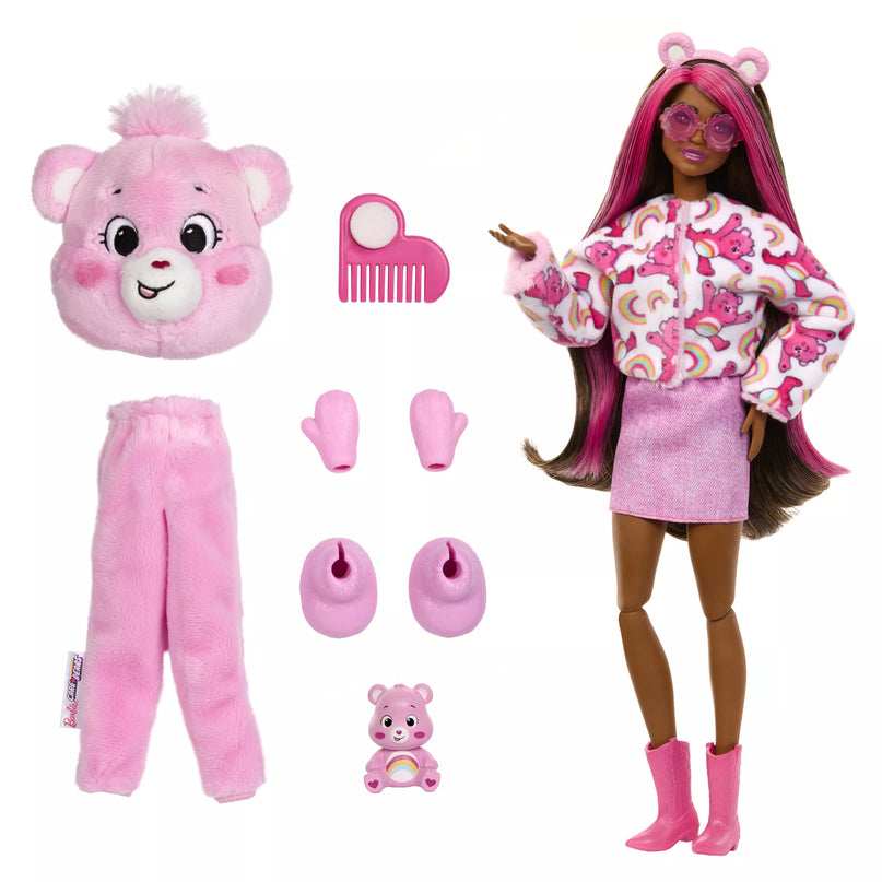 BARBIE CUTIE REVEAL CARE BEARS siurprizų rinkinys Cheer Bear (JCN95)