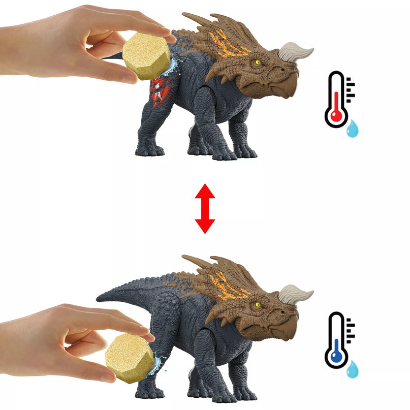 JURASSIC WORLD rinkinys su spalvų keitimo funkcija – Kovų arena (JDC59)