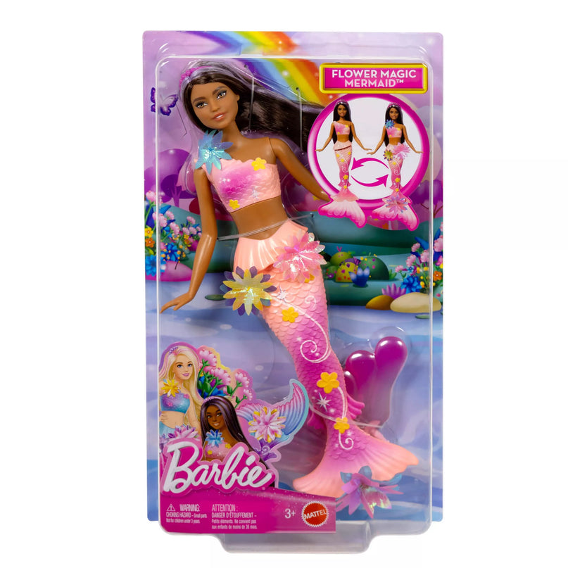 BARBIE DREAMTOPIA BLOOMING MAGIC tamsiaplaukė undinėlė (JDM73)