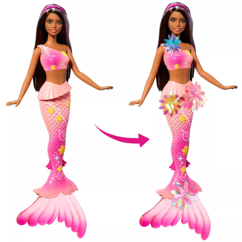 BARBIE DREAMTOPIA BLOOMING MAGIC tamsiaplaukė undinėlė (JDM73)