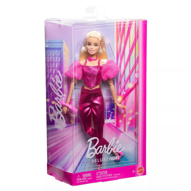 BARBIE DELUXE FASHIONISTAS šviesiaplaukė lėlė (JFP40)