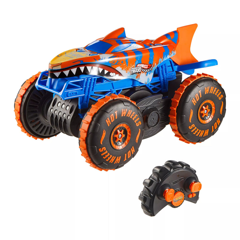 HOT WHEELS MONSTER TRUCKS RC automodelis – Tigrinis ryklys (JFR39)