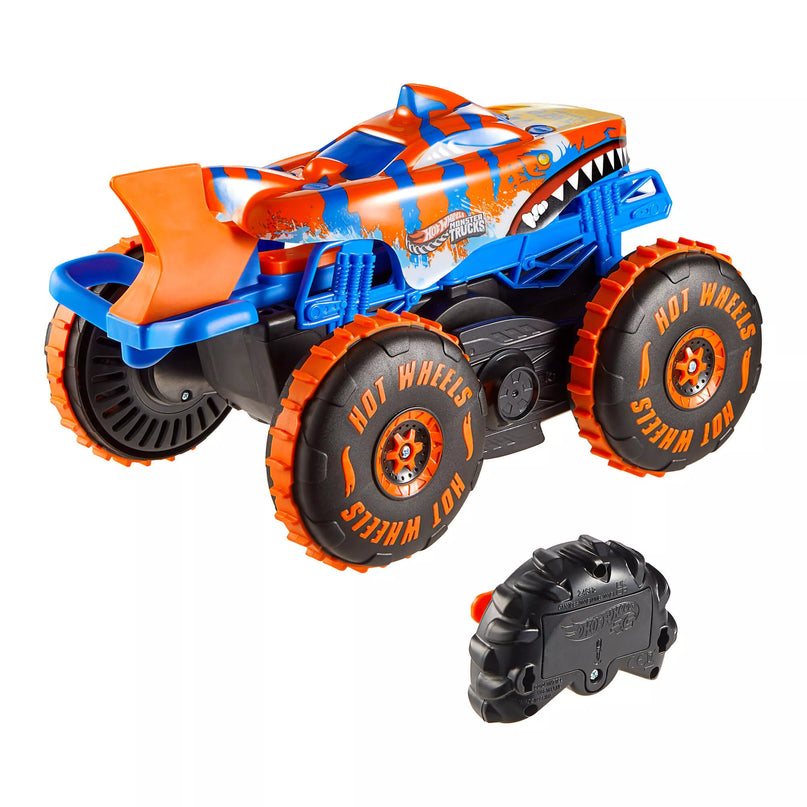 HOT WHEELS MONSTER TRUCKS RC automodelis – Tigrinis ryklys (JFR39)
