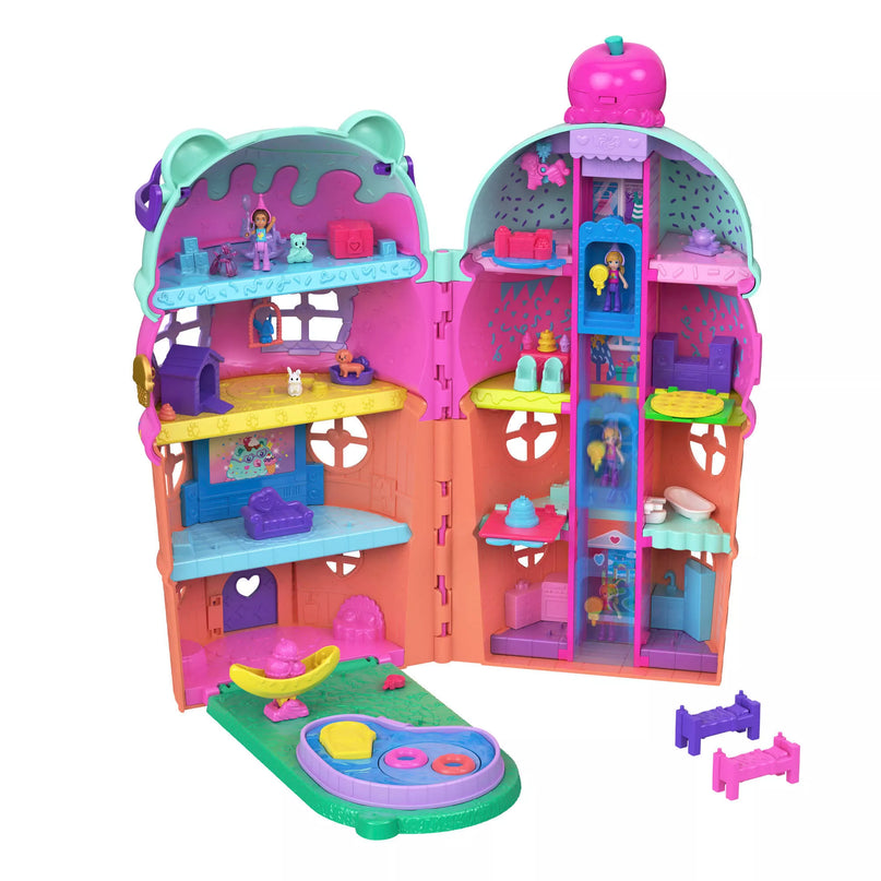 POLLY POCKET ICE CREAM HOUSE pramogų rinkinys (JFT91)