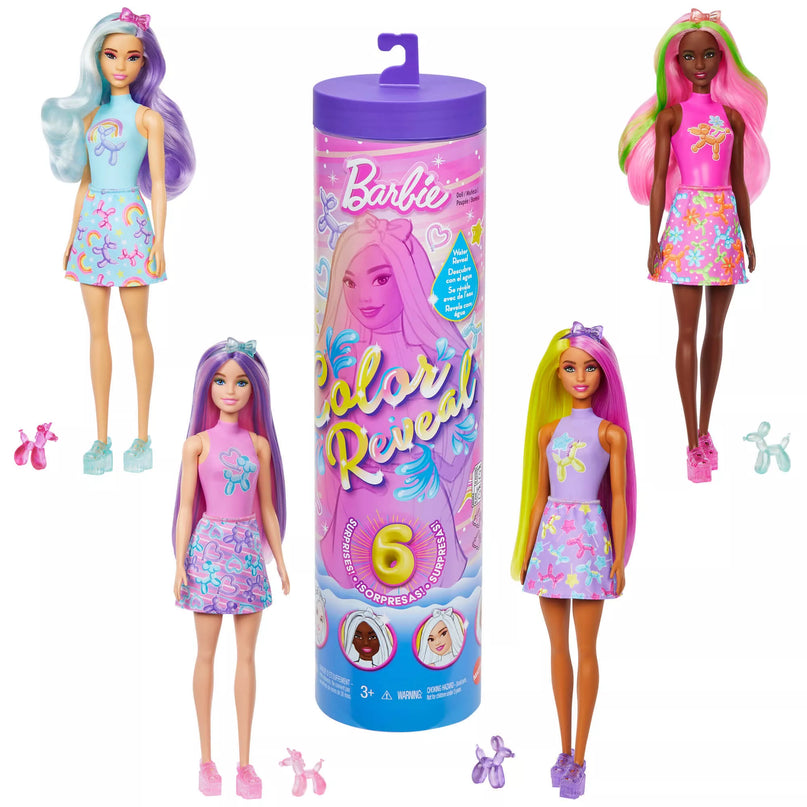 BARBIE COLOR REVEAL rinkinys – Balloon Animals serija (JFV58)