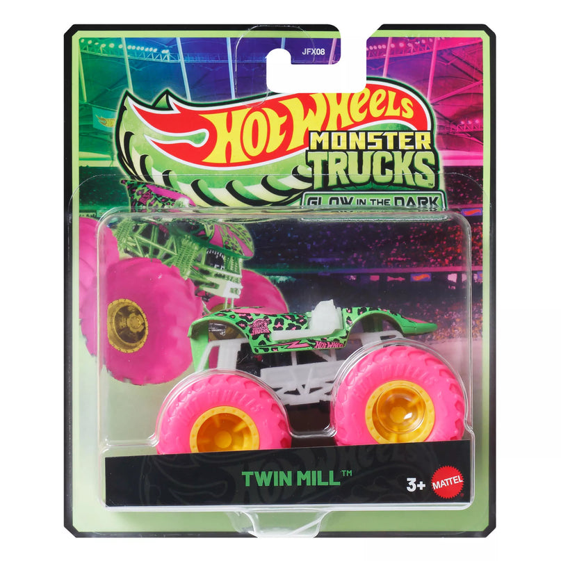 HOT WHEELS MONSTER TRUCKS šviečiantis tamsoje džipas (JFX08)