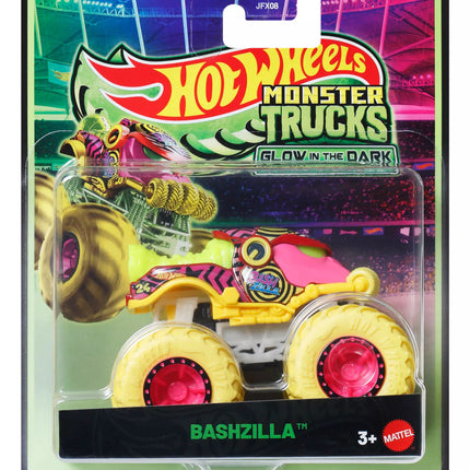 HOT WHEELS MONSTER TRUCKS šviečiantis tamsoje džipas (JFX08)