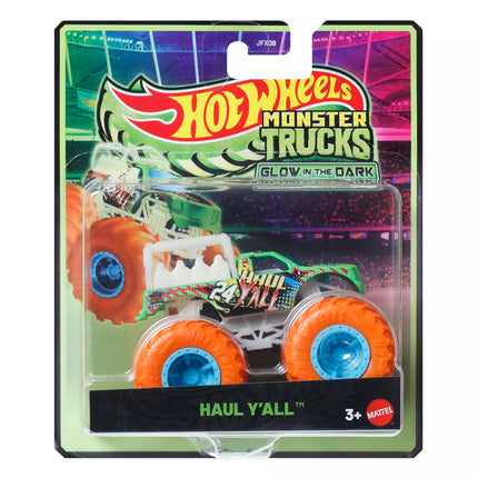 HOT WHEELS MONSTER TRUCKS šviečiantis tamsoje džipas (JFX08)