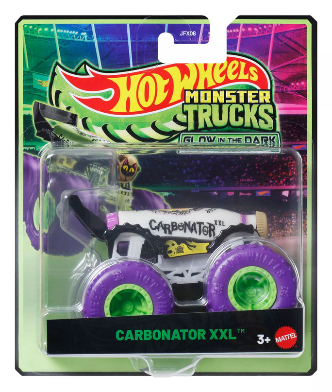 HOT WHEELS MONSTER TRUCKS šviečiantis tamsoje džipas (JFX08)