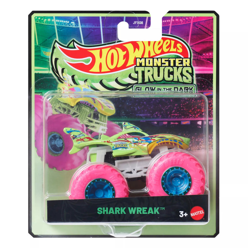 HOT WHEELS MONSTER TRUCKS šviečiantis tamsoje džipas (JFX08)