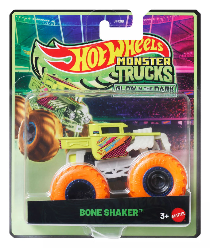 HOT WHEELS MONSTER TRUCKS šviečiantis tamsoje džipas (JFX08)