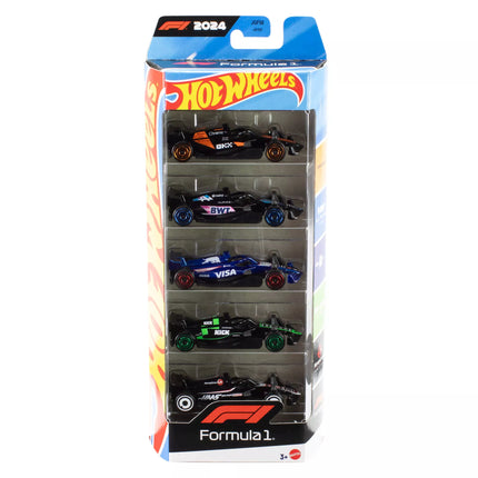HOT WHEELS penkių F–1 automodeliukų rinkinys (JGF58)
