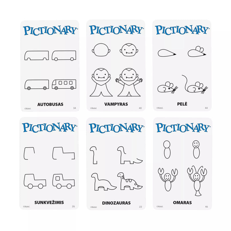 Stalo žaidimas PICTIONARY (lietuvių kalba) (JGF68)