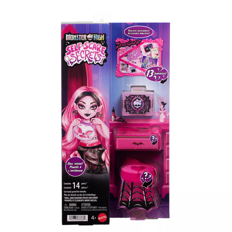 MONSTER HIGH SELF-SCARE SECRETS Drakulauros rinkinys (JHK43)
