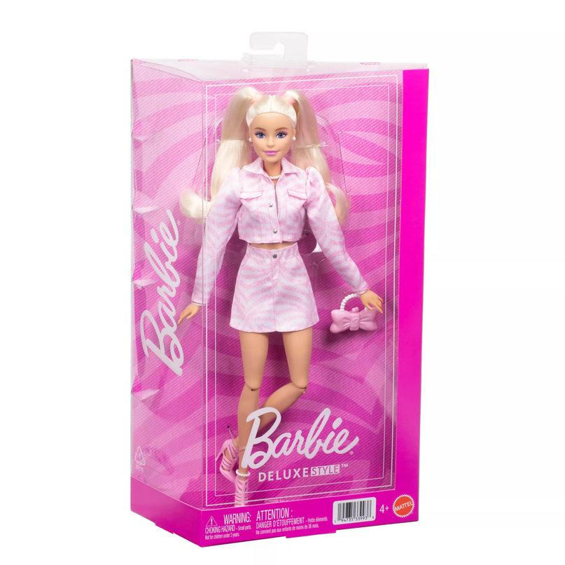 BARBIE DELUXE FASHIONISTAS šviesiaplaukė lėlė (JJN69)
