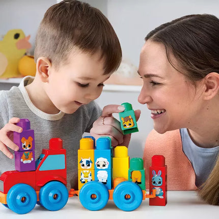 MEGA BLOKS konstruktorius – traktorius su gyvūnėliais (JKG33)